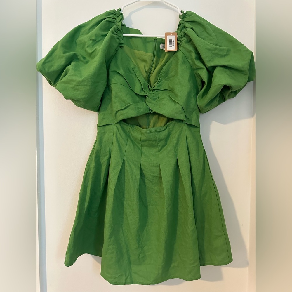 Green Cut Out Dress